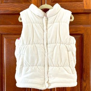 Carter’s ivory corduroy puffer vest 3T